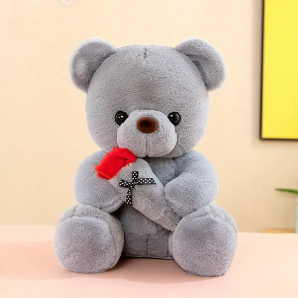 Teddy Bear Plush Toy With Roses - Image 4