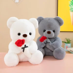 Teddy Bear Plush Toy With Roses