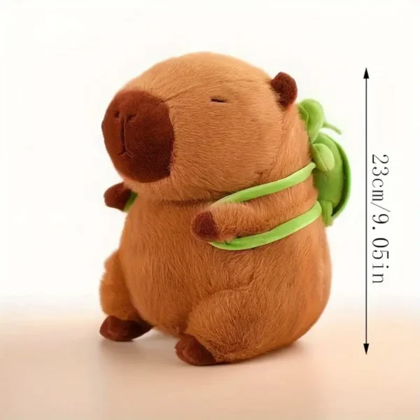 Capybara Plush Toy w/ Turtle Backpack - Image 4