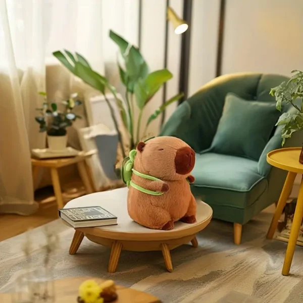 Capybara Plush Toy w/ Turtle Backpack - Image 3