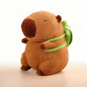 Capybara Plush Toy w/ Turtle Backpack