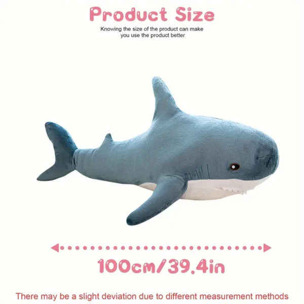 Giant 39.4" Plush Shark Toy - Image 4