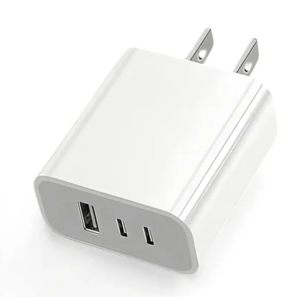 3-Port Fast USB C Charger Block